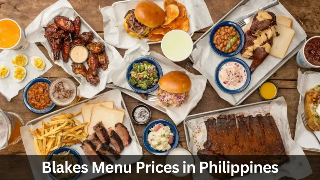 Blakes Menu Prices in Philippines