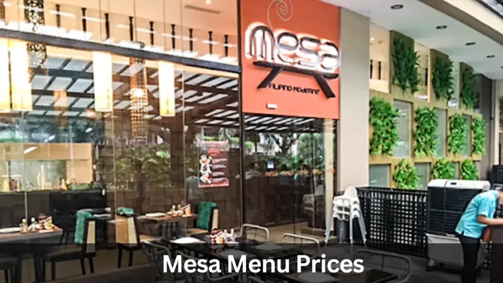 Mesa Menu Prices in Philippines